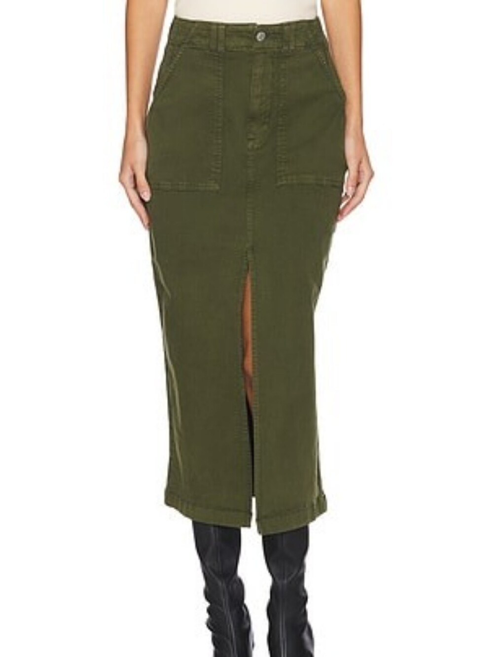 Pistola Admiril Olive Green Pamela Utility Midi Cargo Skirt  Women’s 26